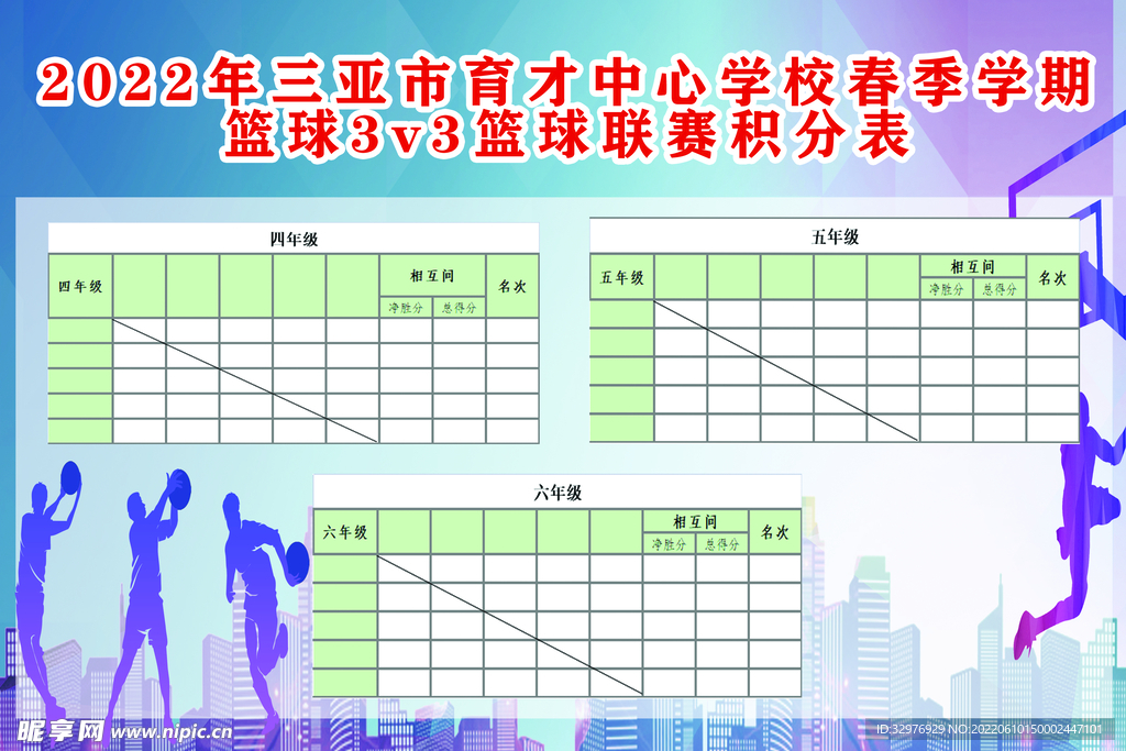 篮球赛积分表怎样填呢? 篮球赛积分表怎样填呢?
